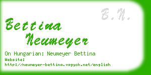 bettina neumeyer business card
